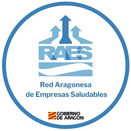 Sello de Red Aragonesa de Empresas Saludables
