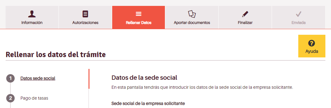 Pestaña Rellenar Datos TTO